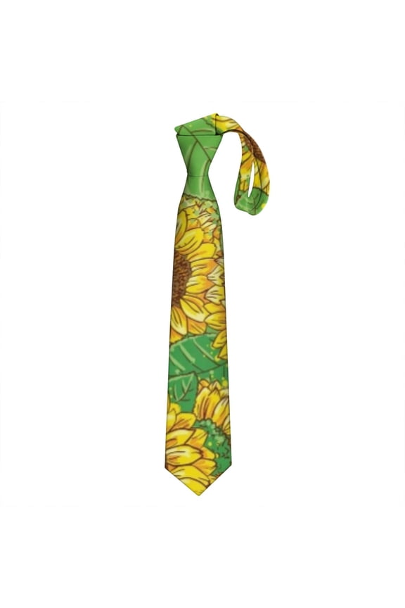 Yellow Tie & Pocket Square Set: Rustic Farmhouse Necktie, Stylish and Comfortable for Everyday Wear
