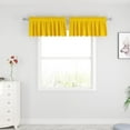 thumbnail image 1 of Yellow Tier Curtains Over Sink Kitchen Privacy Linen Textured 16 inch Length Cafe Curtains Short Caravan Bathroom Small Basement Window Curtain Mini 2 Panels Rod Pocket, 1 of 12