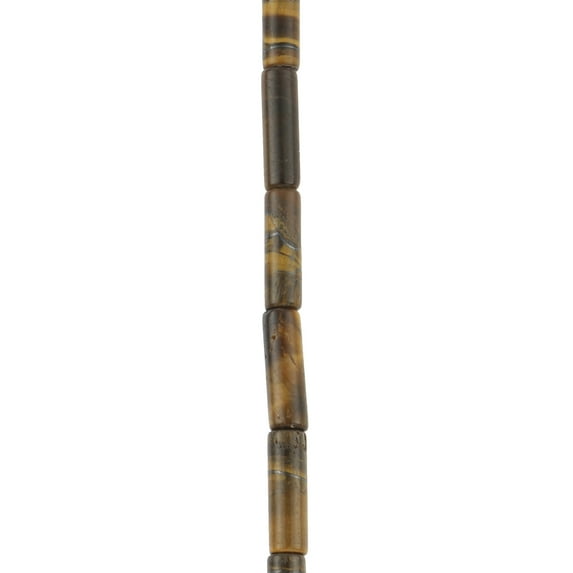 Yellow Tiger's Eye Tube Beads by Bead Landing