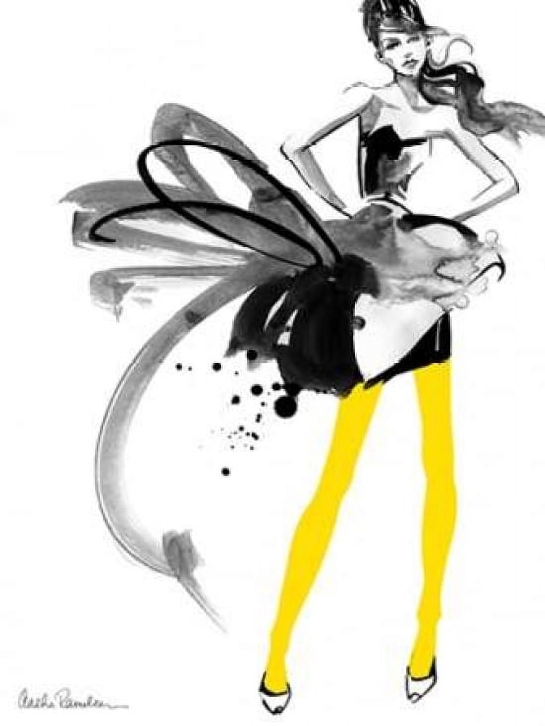 Yellow Tights Canvas Art - Aasha Ramdeen (18 x 24)