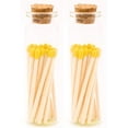 thumbnail image 1 of Yellow Tip Decorative Matches, 40 Small Premium Wooden Matches | Artisan Matches for Candles, Safety Matches for Lighting Candles with Match Striker On The Bottle | Perfect Candle Accessories, 1 of 4