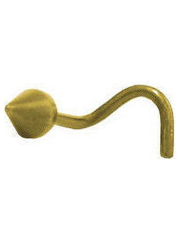 Yellow Titanium Spike Head Nose Stud