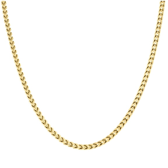 Yellow Tone Stainless Steel Unisex 4mm 20 Inches Franco Fashion Chain Necklace
