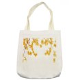 thumbnail image 1 of Yellow Tote Bag, Flower Tree Branches Bloom Blossoming in Spring Garden Sun Rays Nature Theme Home, Cloth Linen Reusable Bag for Shopping Books Beach and More, 16.5" X 14", Cream, by Ambesonne, 1 of 2