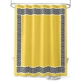 thumbnail image 1 of Yellow Traditional Shower Curtain, Greek Key Meander Border Square Geometric Waterproof Shower Curtain Set with 12 Hooks Lightweight Washable Fabric Shower Curtains for Bathroom 60x72 Inches, 1 of 6