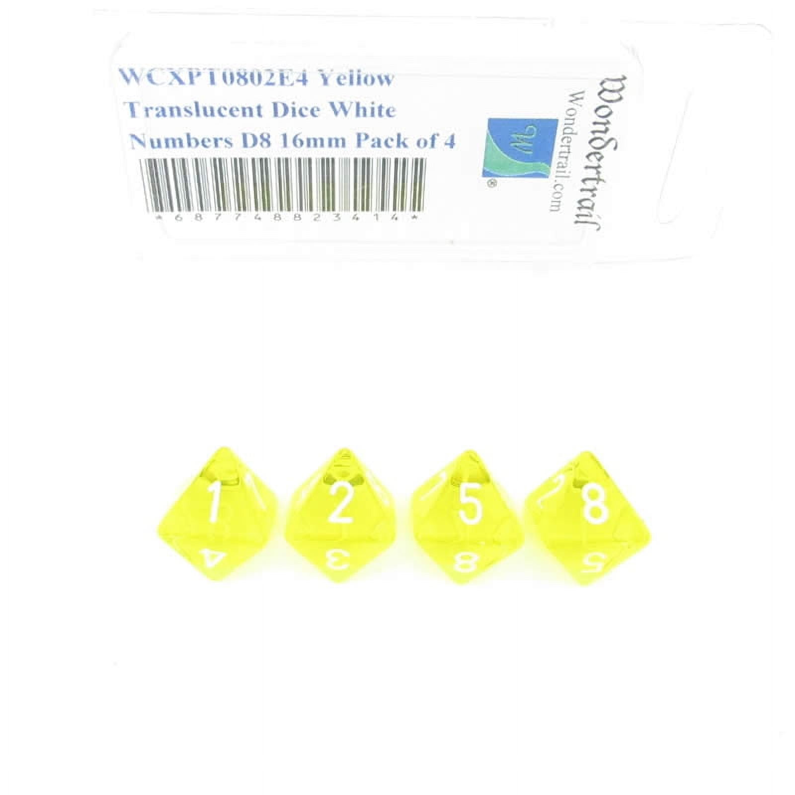 Yellow 16-Sided Dice Set - Perfect For RPG Games & Tabletop Adventures