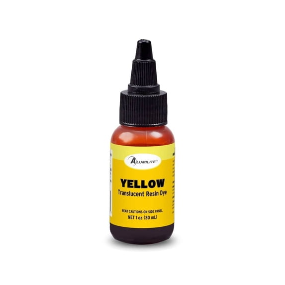 Yellow Translucent Dye (Alumilite) Liquid Dye for Coloring Epoxy Resin, Counters, River Tables, and Arts and Crafts! (Color Pigment Dye, Epoxy Dye)