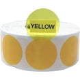 thumbnail image 1 of Yellow Transparent Circle Labels | 1" inch Round - 500 Pack | InStockLabels.com, 1 of 1