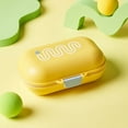 thumbnail image 1 of Yellow Travel Portable Small Drainable Soap Case With Leakage Prevention Lid - Drainage System, Leakage Prevention Lid, Drip-Free, Compact Lightweight Design - For Travelers,, 1 of 7