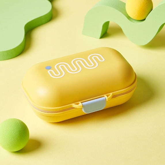Yellow Travel Portable Small Drainable Soap Case With Leakage Prevention Lid - Drainage System, Leakage Prevention Lid, Drip-Free, Compact Lightweight Design - For Travelers,
