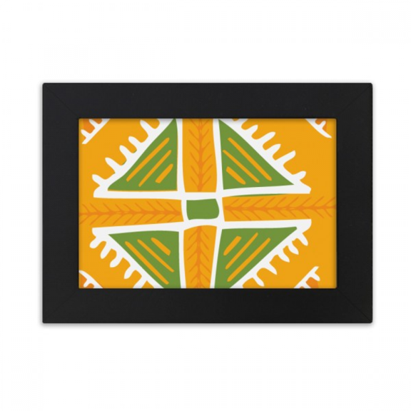 Yellow Triangle Mexico Totems Ancient Civilization Desktop Photo Frame Ornaments Picture Art Painting