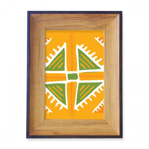 Yellow Triangle Mexico Totems Ancient Civilization Photo Frame Exhibition Display Art Desktop Painting