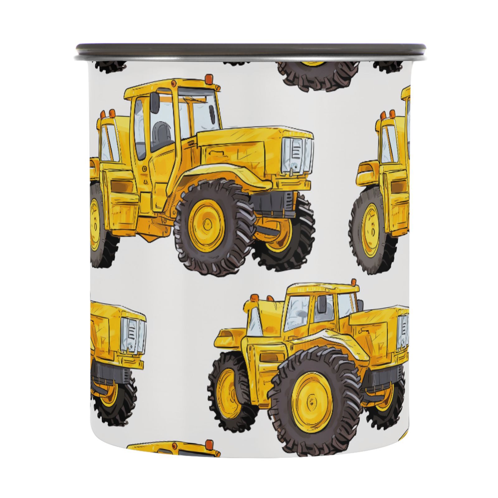 Yellow Truck Airtight Coffee Bean Canister 30oz Food Storage Containers with Lids For Gournd, Tea, Sugar, Flour, Rice, Cereal, Candy Cookie Jar