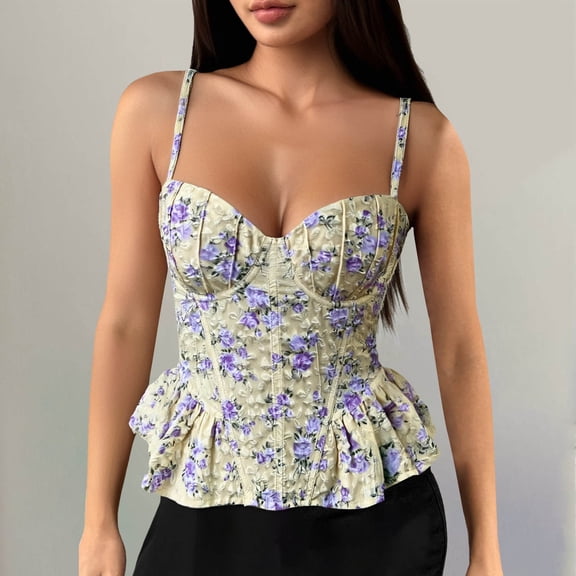 Yellow Tshirts for Women Vest Fashion Cut Sleeveless Backless Casual Short Spaghetti Strap Tops Women Summer Tank Tops for Women 2025