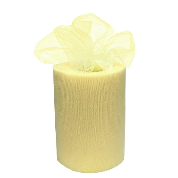 Yellow Tulle Wedding Reception Decor - 6" x 100 Yards, Easter, Spring, Fall, Wreath, Christmas