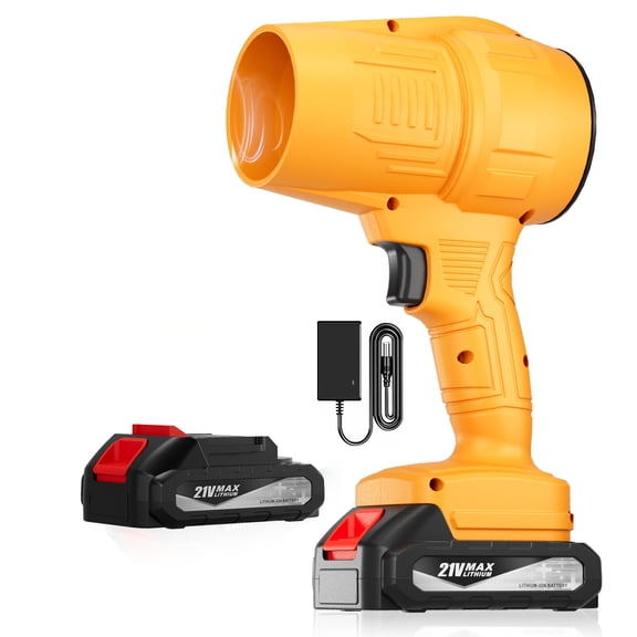 Yellow Turbo Jet Blower with 1 battery+Charger