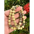 thumbnail image 1 of Yellow Turquoise Crystal Bead Bracelet 8mm, Wholesale Genuine Yellow Turquoise Stretch Gemstone Bracelet, Gift for Men & Women (5), 1 of 9