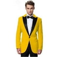 thumbnail image 1 of Yellow Tuxedo Suits - Black And Yellow Tuxedo - Yellow Groomsmen Suits, 1 of 1