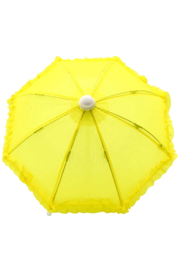 Yellow Umbrella with Ruffle 5" (Each)