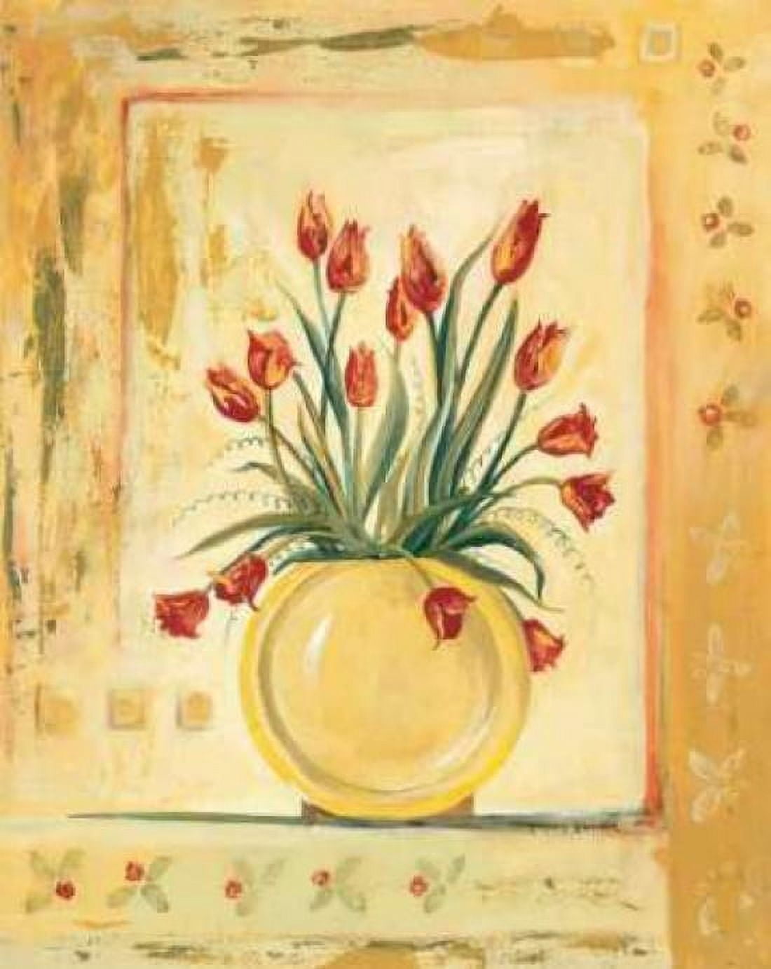 Yellow Vase Canvas Art - Gregory Gorham (20 x 24)
