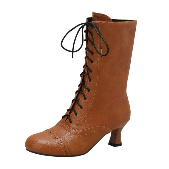 Yellow Versatile Women'S Ankle Boots With Secure Zipper And Block Heel, Ideal For Urban Style And Comfort