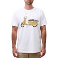thumbnail image 1 of Yellow Vespa Printed Cotton Short Sleeves Round neck Men T-shirt MTS_00 M, 1 of 1