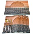 thumbnail image 1 of Yellow Wall Gate Morocco Placemat Wedding Party Dining Decor Linen Table Mat Kitchen Accessories Table Napkin, 1 of 5