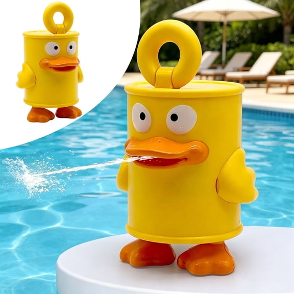 Yellow Water Blaster Squirt Toy Portable Outdoor Pool Beach Water Fight Sprayer Backyard Party Interactive Game Accessory & Vacation Summer Fun Gadget