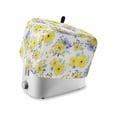 thumbnail image 1 of Yellow Watercolor Floral Small Toaster Cover 2 Slice, Kitchen Appliance Covers, Spring Flower Abstract Art Toaster Oven Cover with Loop, Bread Machine Cover Polyester Dust Cover Protection, 1 of 4
