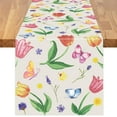 thumbnail image 1 of Yellow Watercolor Flower Table Flag Flower Pattern Table Runner Hotel Holiday Party Family Kitchen Table Aesthetically rated, 1 of 5