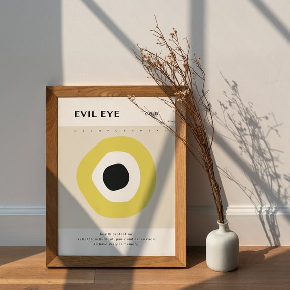 Yellow Wellness Protective Eye Poster Unframed Paper Print