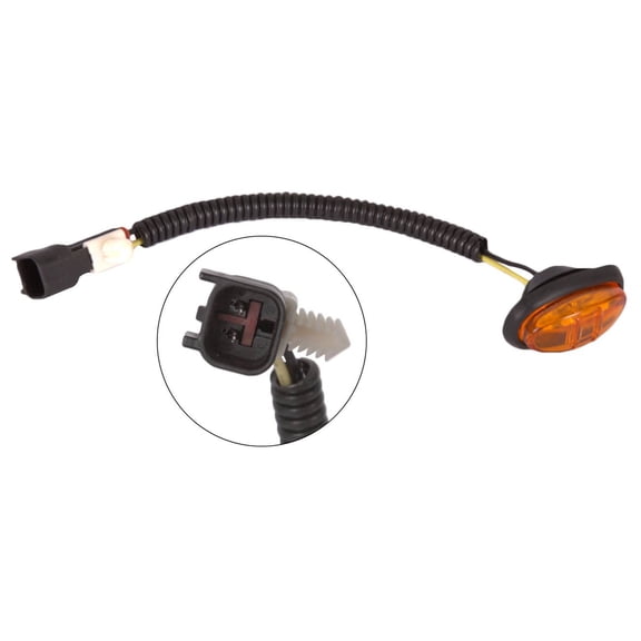Yellow Wheel Fender Signal Led Light Alt.Ref.:HL3Z15442B by EGOESWELL