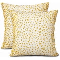 thumbnail image 1 of Yellow White Antelope Pillow Covers 18X18 Inch Neutral Animal Faux Fawn Decorative Pillow Cases Modern Euro Cotton Linen Throw Pillows Set of 2 Farmhouse Home Decor For Sofa Couch Porch Outdoor, 1 of 6