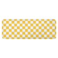 thumbnail image 1 of Yellow White Checkerboard Checkered Pattern Kitchen Rug Mat,Kitchen Runner Rugs Non Skid Washable,Decorative Kitchen Floor Mats for Kitchen,Sink,Laundry,17"x47.2", 1 of 7