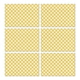 thumbnail image 1 of Yellow White Checkerboard Checkered Pattern Summer Placemats Table Placemats Set Of 6-Linen Kitchen Washable Placemats Table Mats 11.8"x17.7" Non-Slip Heat Resistant, 1 of 5