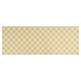 thumbnail image 1 of Yellow and White Checkerboard Pattern Kitchen Rug Mat,Kitchen Runner Rugs Non Skid Washable,Decorative Kitchen Floor Mats for Kitchen,Sink,Laundry,17"X47", 1 of 5