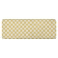 thumbnail image 1 of Yellow and White Checkerboard Pattern Kitchen Rug Mat,Kitchen Runner Rugs Non Skid Washable,Decorative Kitchen Floor Mats for Kitchen,Sink,Laundry,17"x47.2", 1 of 7