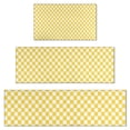 thumbnail image 1 of Yellow and White Checkerboard Pattern Kitchen Rugs Sets Of 3,Kitchen Runner Rugs Non Skid Washable,Decorative Kitchen Floor Mats for Kitchen,Sink,Laundry,17"x30"+ 17"x47" + 17"x59", 1 of 6