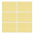 thumbnail image 1 of Yellow and White Checkerboard Pattern Summer Placemats Table Placemats Set Of 6-Linen Kitchen Washable Placemats Table Mats 11.8"x17.7" Non-Slip Heat Resistant, 1 of 5