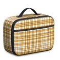 thumbnail image 1 of Yellow and White Checkered Pattern Insulated Lunch Bag Teens,Bento School Lunch Bag for Teens for Work,Picnic or Travel 10.6x7.7x4.3 Inches,12 Can Capacity, 1 of 6