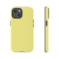 thumbnail image 1 of Yellow & White Checkered Shape Tough iPhone 15 Case-iPhone-iPhone Case, 1 of 3