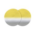thumbnail image 1 of Yellow White Grey Ombre Round 13 Inch Placemats Set of 2, Modern Abstract Aesthetics HeatResistant Non Slip Place Mats for Dining Table, Wipeable Braided Kitchen Table Mats for Housewarming, 1 of 9