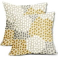 thumbnail image 1 of Yellow White Pillow Covers 20x20 Set of 2 Boho Gray Polka Dot Throw Pillows Modern Trendy Print Decorative Outdoor Farmhouse Pillowcase Cushion Cover Linen Pillow Case Decor for Home Sofa Couch Bed, 1 of 6
