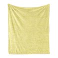 thumbnail image 1 of Yellow and White Soft Flannel Fleece Throw Blanket, Abstract Hand Drawn Childish Brush Effects Watercolor, Cozy Plush for Indoor and Outdoor Use, 50" x 60", Yellow White Mint Green, by Ambesonne, 1 of 6