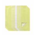 thumbnail image 1 of Yellow White Stripe Cloth Napkins Set of 4 Reusable Dinner Napkins, Modern Rustic Vertical Striped Cocktail Napkin Washable Table Napkins for Wedding/Holiday Party/Baby Shower 20"x20", 1 of 7