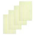 thumbnail image 1 of Yellow White Stripe Kitchen Dish Towels for Drying Dishes Set of 4, Modern Minimalist Geometric Striped Waffle Weave Microfiber Hand Tea Bathroom Towels Quick Dry & Absorbent Towel 15.7x23.6, 1 of 7