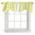 thumbnail image 1 of Yellow White Stripe Tie Up Valance Curtains for Windows, Kitchen Curtains Window Treatments, Modern Rustic Vertical Striped Short Window Shades Valances for Bedroom Bathroom Cafe 42"x18", 1 of 8