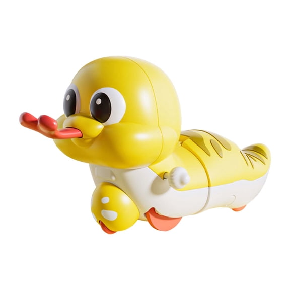 Yellow Wind Up Chain Up Stretch Snake Toy For Children Clockwork Cute Snake Year Fun Play