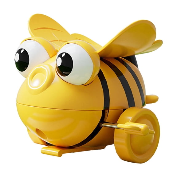 Yellow Wind Up Somersault Bee Toy With Tumbling Motion For Children Play Mechanical Design For Fun Interaction And Learning Through Play