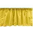 thumbnail image 1 of Yellow Window Valance Pack of 2, Modern Leaf Branch with Abstract Ivy Vines Pattern Art with Flower Like Art Circles, Rod Pocket Curtain Valances for Kitchen Bedroom, 54" X 18", Yellow, by Ambesonne, 1 of 4